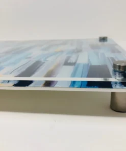 EYE CANDY RAISED SERVING BOARD | PAINT STROKE BLUE JUDAICA