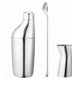 Georg Jensen Inc WINE & BAR SKY BAR COCKTAIL SHAKER SET BY GEORG JENSEN