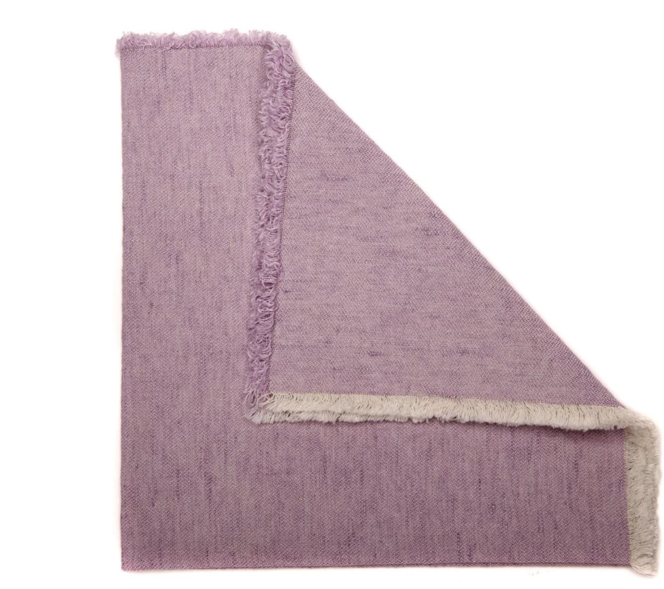 Deborah Rhodes THE TABLE WOVEN WASHED FRINGE NAPKIN | LAVENDER