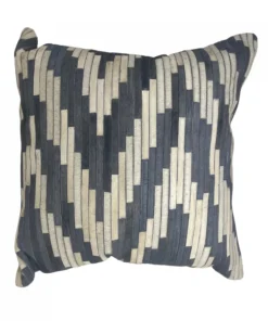 Callisto Home CHEVRON HIDE PILLOW 22 X 22