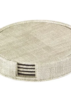 Bodrum WINE & BAR LUSTER COASTER SET WITH HOLDER