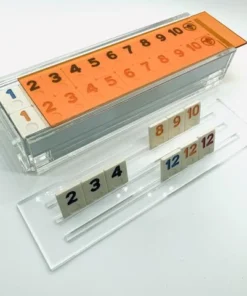 Luxe Dominoes RUMMY ACRYLIC GAME SET