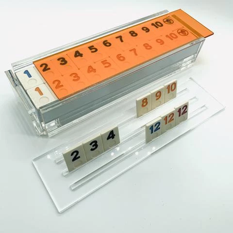 Luxe Dominoes RUMMY ACRYLIC GAME SET