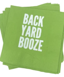Print Appeal COCKTAIL NAPKIN PACK - BACKYARD BOOZE WINE & BAR