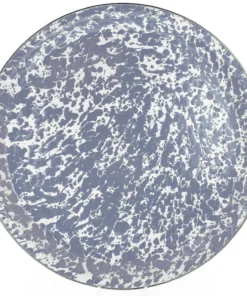 Golden Rabbit SERVING ENAMEL SWIRL TRAY GREY