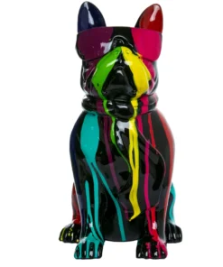 Interior Illusions Plus, Inc. EXPRESSIONIST DOG WITH GLASSES BLACK