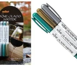 Wine Glass Writer / IWA Wine WINE MARKERS | ORIGINAL METALLIC