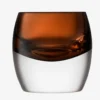 LSA International WHISKEY CLUB DOF GLASS SET | BROWN AMBER | 2 PIECE