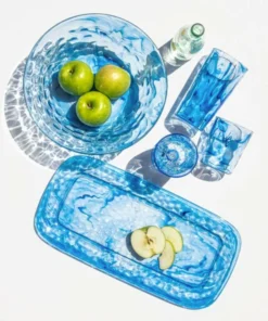 TarHong BLUE SWIRL SERVING TRAY THE SUMMER SHOP