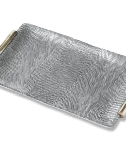 Beatriz Ball SERVING SIERRA PYTHON TRAY WITH HANDLES | LARGE