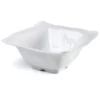 Q Squared RUFFLE MELAMINE SQUARE SERVING BOWL THE SUMMER SHOP