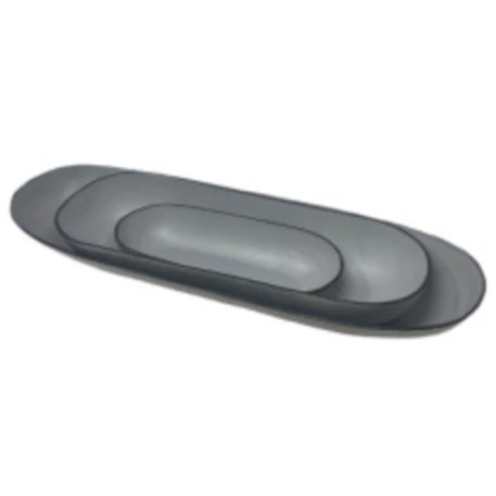 MooMoo Designs LEATHER OVAL NESTED BOWL SETS | 3 PIECE THE HOME