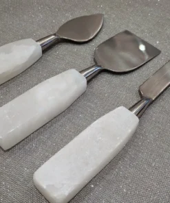 Zodax ALABASTER CHEESE KNIVES | SET OF 3 SERVING