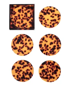 Kim Seybert WINE & BAR TORTOISE COASTERS | SET OF 6