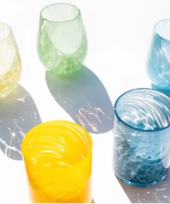 Saban Glass DRINKWARE FRITSY GLASSES | TALL OR SHORT