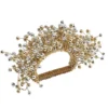 Kim Seybert SPRAY NAPKIN RING GOLD & SILVER