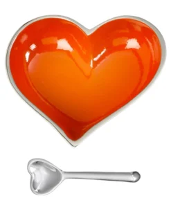 Inspired Generations SERVING HAPPY HEART SNACK BOWLS WITH SPOON